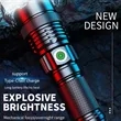 Rechargeable LED Dimmable High Lumen Flashlight 4 Modes | https://www.bestnamebadges.com