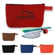 Customizable Canvas Solid Color Craft Pencil Bag Cosmetic | https://www.bestnamebadges.com