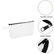 Customizable Canvas Solid Color Craft Pencil Bag Cosmetic | https://www.bestnamebadges.com