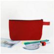Customizable Canvas Solid Color Craft Pencil Bag Cosmetic | https://www.bestnamebadges.com