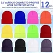 Customizable Knitted Cuff Beanie Loose Soft Ski Hat Unisex | https://www.bestnamebadges.com