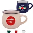 Classic Pottery Ceramic Coffee Mug | https://www.bestnamebadges.com