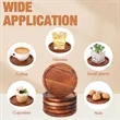 Wooden Round Coasters | https://www.bestnamebadges.com