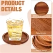 Wooden Round Coasters | https://www.bestnamebadges.com