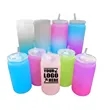 16oz Gradient Mason Straw Cup | https://www.bestnamebadges.com