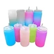 16oz Gradient Mason Straw Cup | https://www.bestnamebadges.com