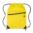 Drawstring Backpack with Front Zipper Pocket | https://www.bestnamebadges.com