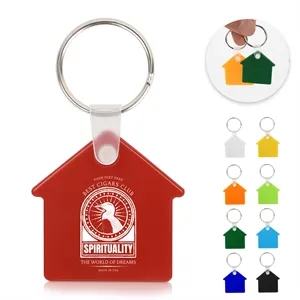 Custom House Shaped PVC Keychain