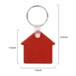 Custom House Shaped PVC Keychain | https://www.bestnamebadges.com