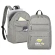 Custom Heathered 15'' Laptop Backpack | https://www.bestnamebadges.com