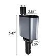 4 In 1 Retractable Car Charger Cigarette Lighter Socket | https://www.bestnamebadges.com