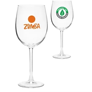 19 oz. ARC Cachet White Glasses W/ Custom Logo | https://www.bestnamebadges.com
