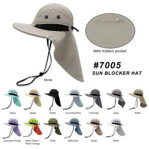 Performance Safari Hat/hidden pocket