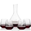 Terrassa Carafe & Cannes Stemless Wine | https://www.bestnamebadges.com
