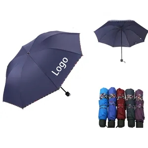 10 Ribs Strong Windproof Travel Compact Folding Umbrellla