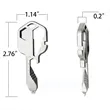 24 In 1 Stainless Steel Multifunctional Keychain Key Tool | https://www.bestnamebadges.com