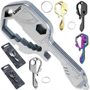 24 In 1 Stainless Steel Multifunctional Keychain Key Tool