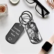 Photo Keychain With Text Unique Engraved | https://www.bestnamebadges.com