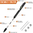 9 In 1 Multitool Pen | https://www.bestnamebadges.com