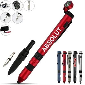 Custom Multi Functional Tool Pen ( 5.875'' x 0.5'' )