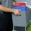 Sports Storage Bins Collapsible Cube Container Office Room | https://www.bestnamebadges.com