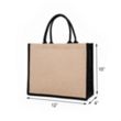 Jute Gift Tote Bag | https://www.bestnamebadges.com