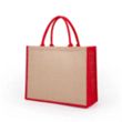 Jute Gift Tote Bag | https://www.bestnamebadges.com