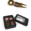Custom Engraved Golf Divot Repair Too Ball Marker Gift set | https://www.bestnamebadges.com