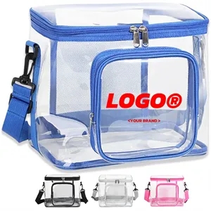 Clear Lunch Bag Work Office Plastic Transparent  Tote picnic