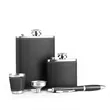 Hip Flask Gift Set for Men Hidden Leather with Cups Funnel | https://www.bestnamebadges.com