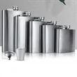 Hip Flask Gift Set for Men Hidden Leather with Cups Funnel | https://www.bestnamebadges.com