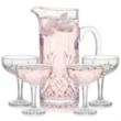Brinkley Pitcher & Cocktail Coupes Set | https://www.bestnamebadges.com