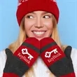 Jacquard Custom Color Mittens | https://www.bestnamebadges.com