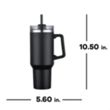 Slate 40oz Handle Tumbler | https://www.bestnamebadges.com