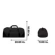Slate Medium Duffel | https://www.bestnamebadges.com