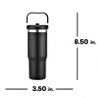 Slate 30oz Straw Tumbler | https://www.bestnamebadges.com