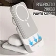 Foldable 3 In 1 Magnetic Power Bank With Stand For Iwatch | https://www.bestnamebadges.com