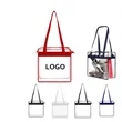 Clear PVC Jelly Bag with Functional Zipper Closure | https://www.bestnamebadges.com