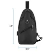 Outdoor Crossbody Sling Backpack | https://www.bestnamebadges.com