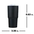 Slate 20oz Tiered Wall Tumbler | https://www.bestnamebadges.com