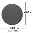 4" Round Slate Coaster | https://www.bestnamebadges.com