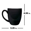 Ceramic Bistro Mug 16oz | https://www.bestnamebadges.com