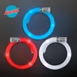 LED Flash Tube Bracelets - Assorted Red, White & Blue | https://www.bestnamebadges.com