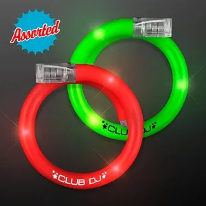 LED Flash Tube Bracelets - Assorted Green & Red