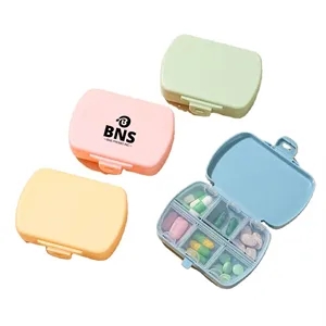 Pill Storage Box Mini Rectangular Tablets Splitter Case 
