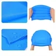 Waterproof Wrinkle Silicone Solid Swim Cap for Men Women | https://www.bestnamebadges.com