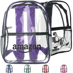 Heavy Duty PVC Transparent Clear Backpack (11