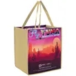 Sublimated PET Non-Woven Grocery Tote Bag | https://www.bestnamebadges.com