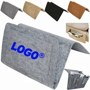 Portable Hanging Felt Headboard Storage Bag With Pocket