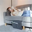 Portable Hanging Felt Headboard Storage Bag With Pocket | https://www.bestnamebadges.com